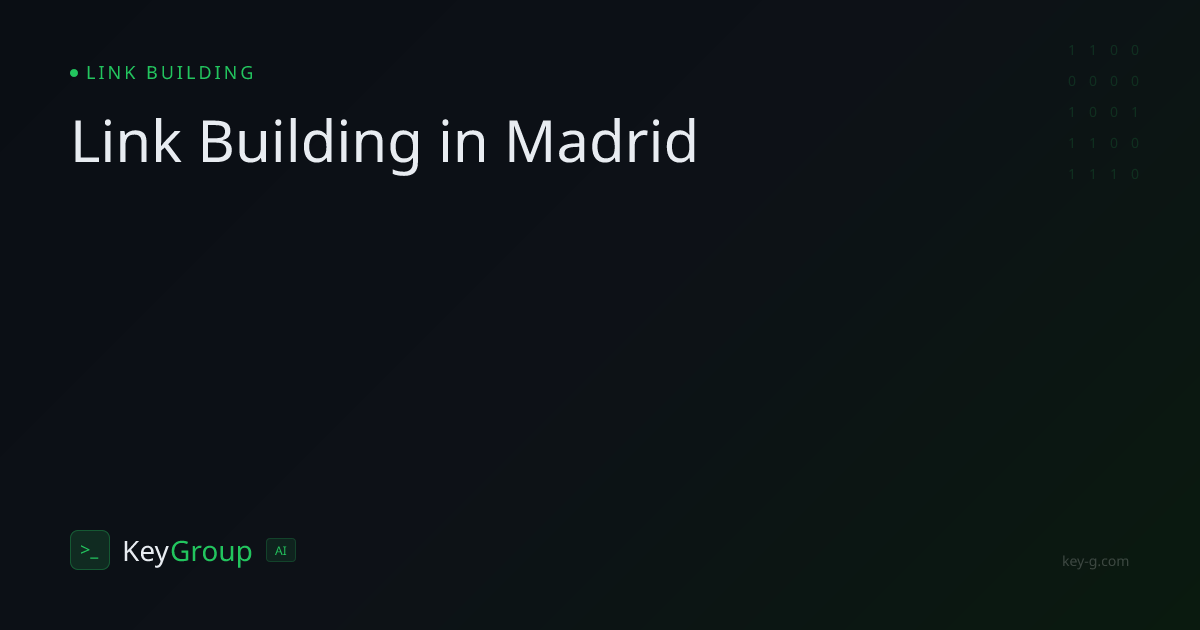 Link Building in Madrid — Professional Link Building Services ...